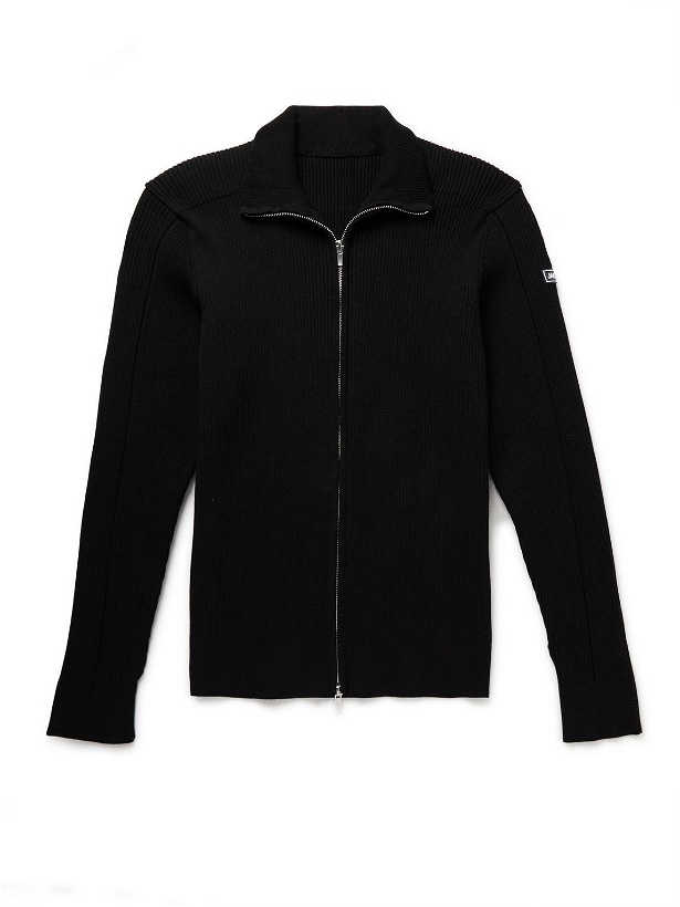 Photo: Jacquemus - Le Frescu Ribbed Cotton-Blend Zip-Up Sweater - Black