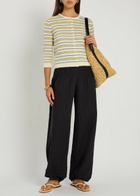 Vince Pintuck Balloon-leg Woven Trousers Black