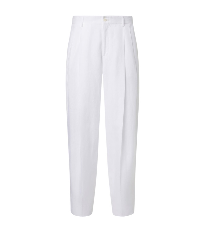 Photo: Dolce&Gabbana Linen tapered pants