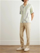 Paul Smith - Convertible-Collar Printed Cotton-Poplin Shirt - Green