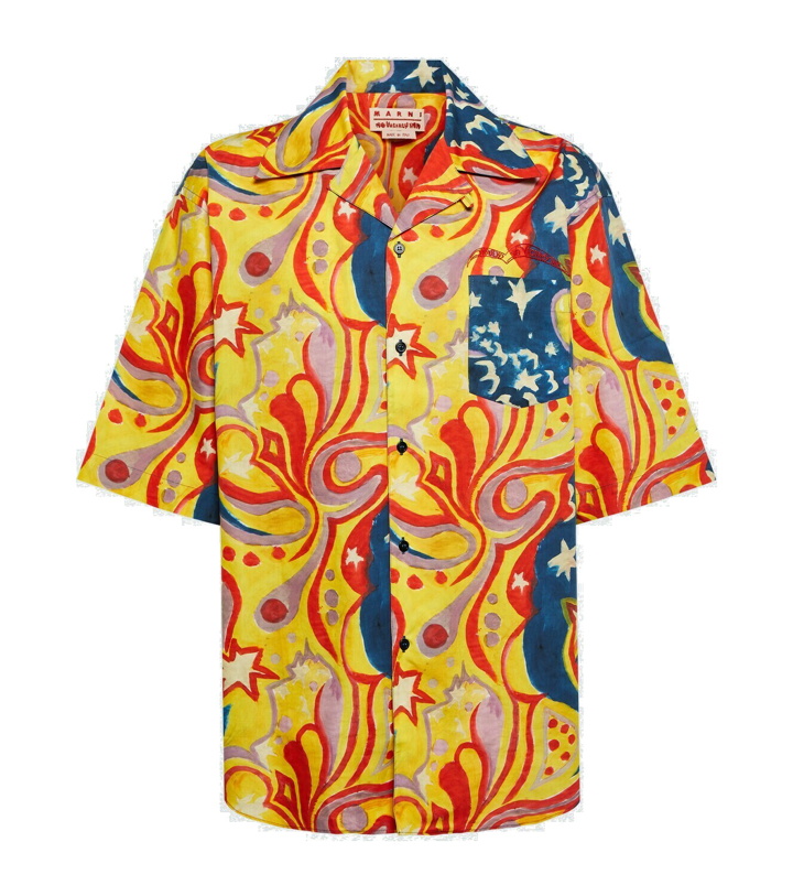 Photo: Marni x No Vacancy Inn printed cotton shirt