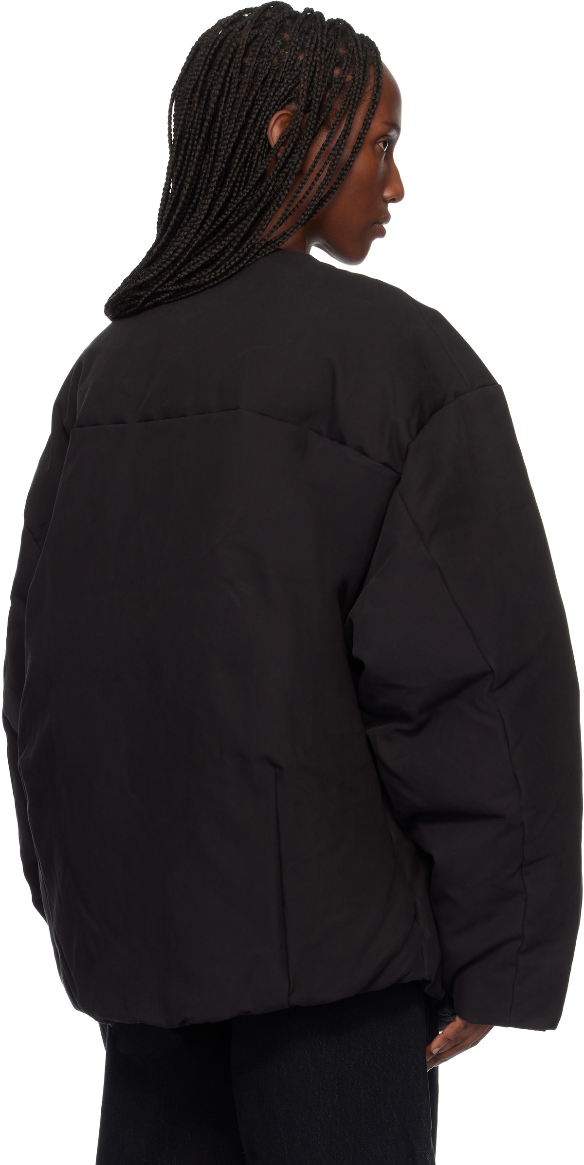 Entire Studios Black Pod Puffer Down Jacket