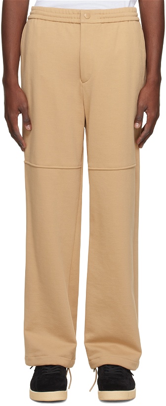 Photo: Solid Homme Beige Drawstring Lounge Pants