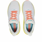 Hoka One One Men's M Clifton 8 Sneakers in Blanc De Blanc/Illuminating