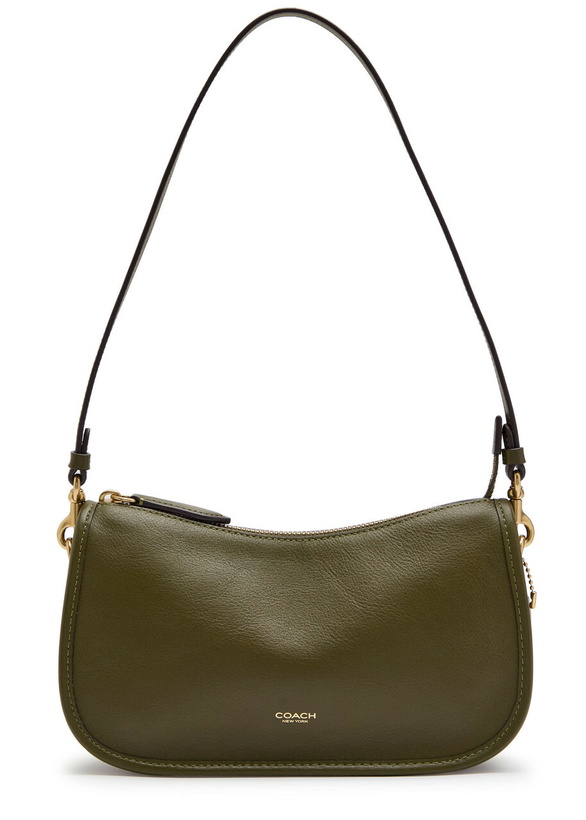 Photo: Coach Waverly Leather Shoulder bag - Olive - One Size