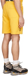 Helmut Lang Yellow Cotton Shorts