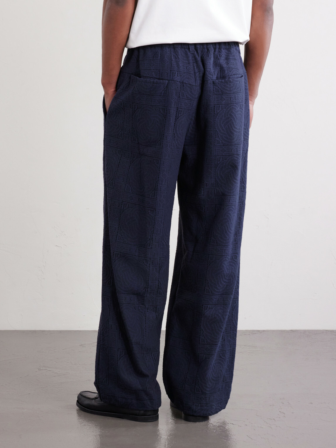 Blue Blue Japan - Straight-Leg Cotton-Blend Suit Trousers - Blue