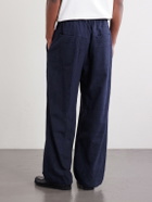 Blue Blue Japan - Straight-Leg Cotton-Blend Suit Trousers - Blue