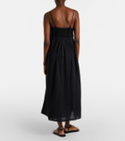 Posse Danielle lace-trimmed cotton midi dress