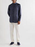 Giorgio Armani - Silk-Satin Shirt - Blue