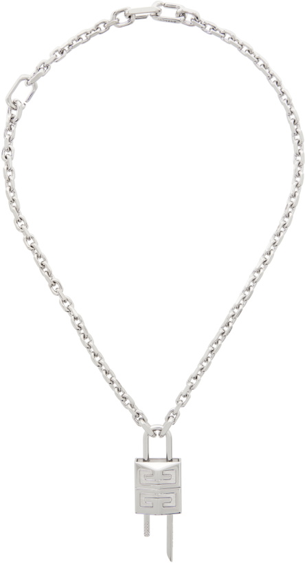 Photo: Givenchy Silver Small Lock Necklace