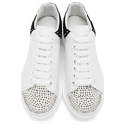 Alexander McQueen SSENSE Exclusive White and Black Stud Oversized Sneakers