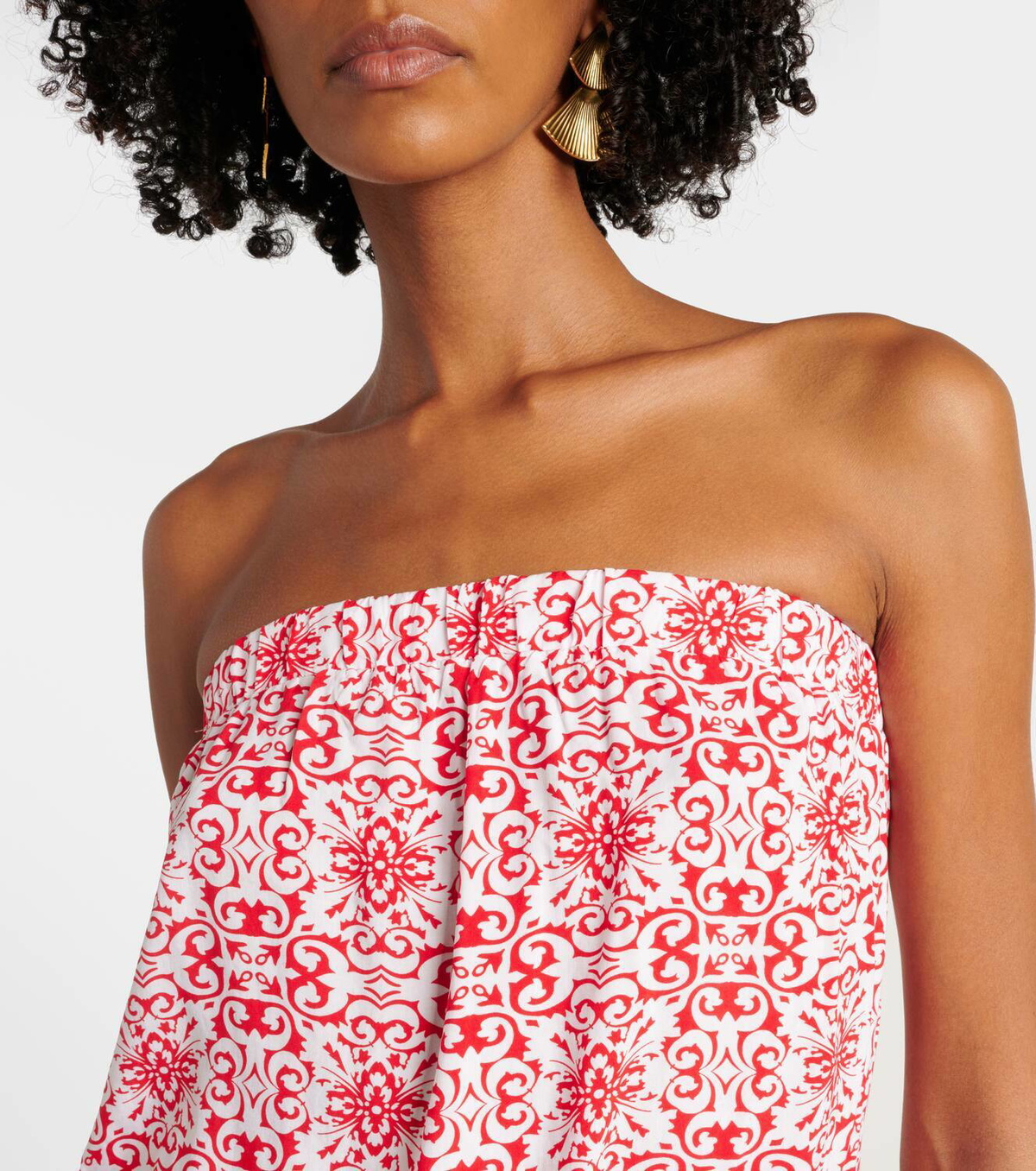 Melissa Odabash Naomi floral cotton jumpsuit