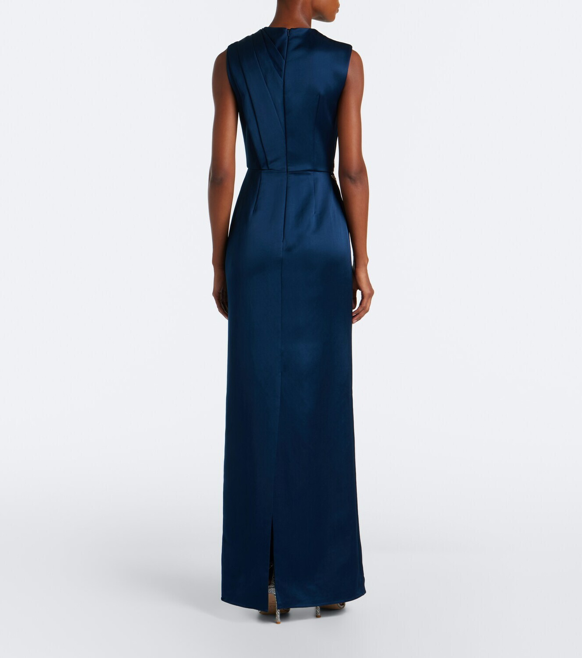 Erdem Embellished satin gown