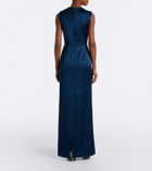 Erdem Embellished satin gown