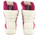 Rick Owens Women's Geobasket Sneakers in Fuschia/Milk
