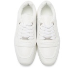Jimmy Choo White Leather Jett Sneakers