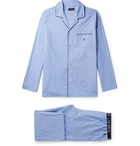 Polo Ralph Lauren - Striped Cotton-Poplin Pyjama Trousers - Blue