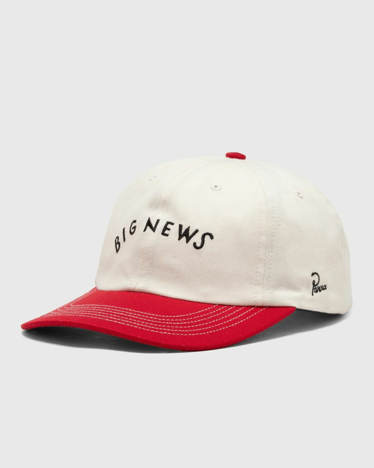 By Parra Big news 6 panel hat Red Mens Cap By Parra