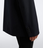 The Row Gelda chalk stripe wool blazer