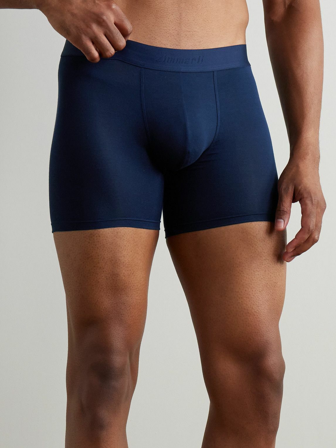 ZIMMERLI - Pureness Stretch-Micro Modal Boxer Briefs - Blue