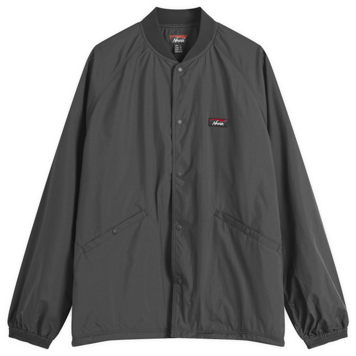 Photo: Nanga Men's Rib Collar Coach Jacket in Black