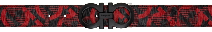 Photo: Salvatore Ferragamo Reversible Black & Red Adjustable Belt