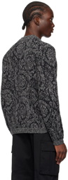Versace Black Barocco Sweater