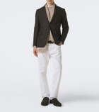 Zegna Suede penny loafers