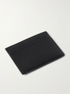 SAINT LAURENT - Tiny Cassandre Logo-Appliquéd Full-Grain Leather Cardholder