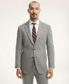 Brooks Brothers Men's Knit Pinstripe Suit Jacket | Light Grey