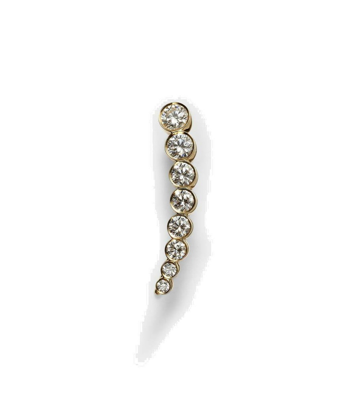 Photo: Sophie Bille Brahe Croissant De Lune 18kt gold single earring with diamonds