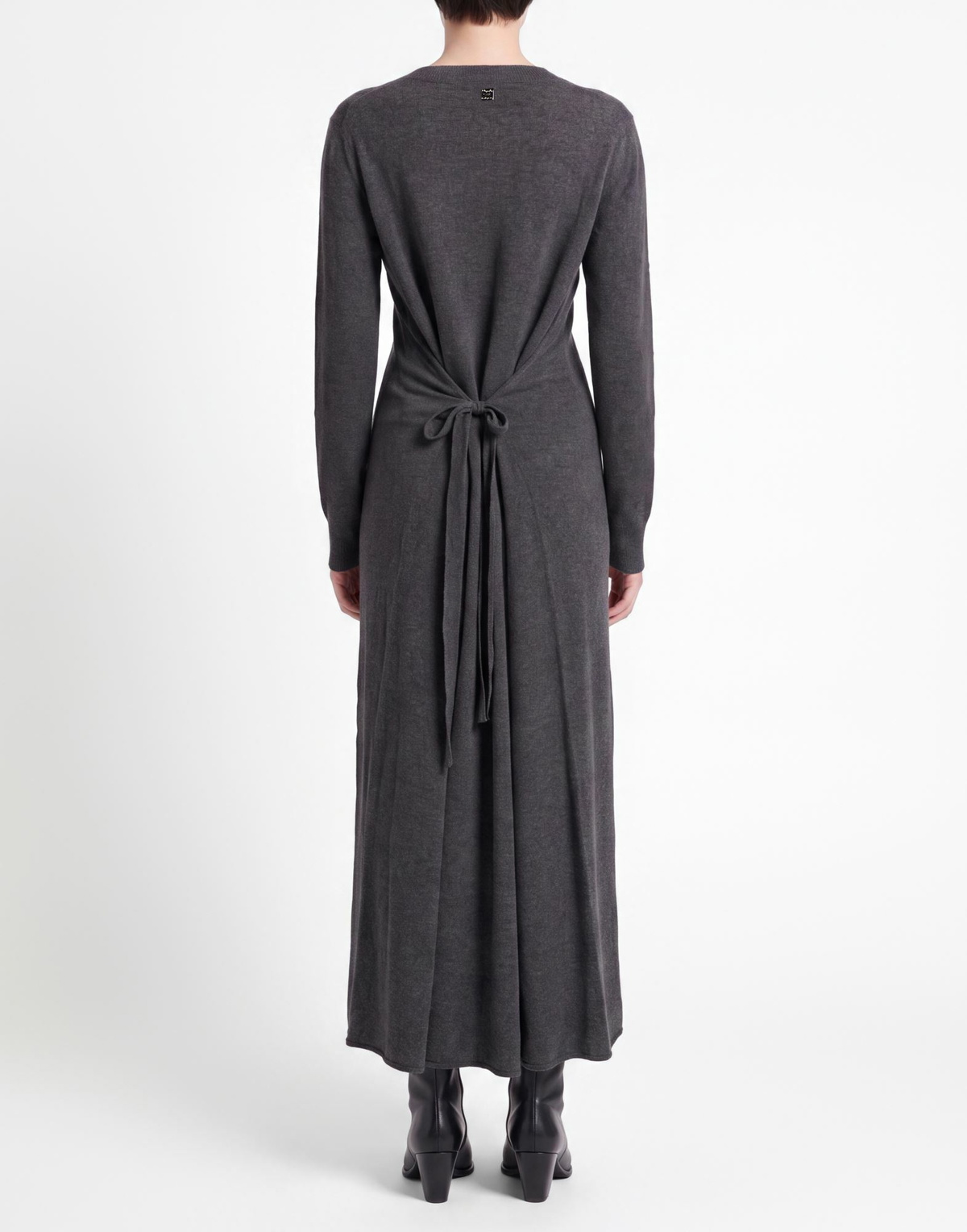 Manila Grace Womens Midi dress in Grey