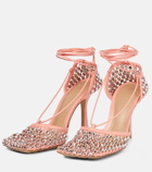Bottega Veneta - Sparkle Stretch embellished sandals