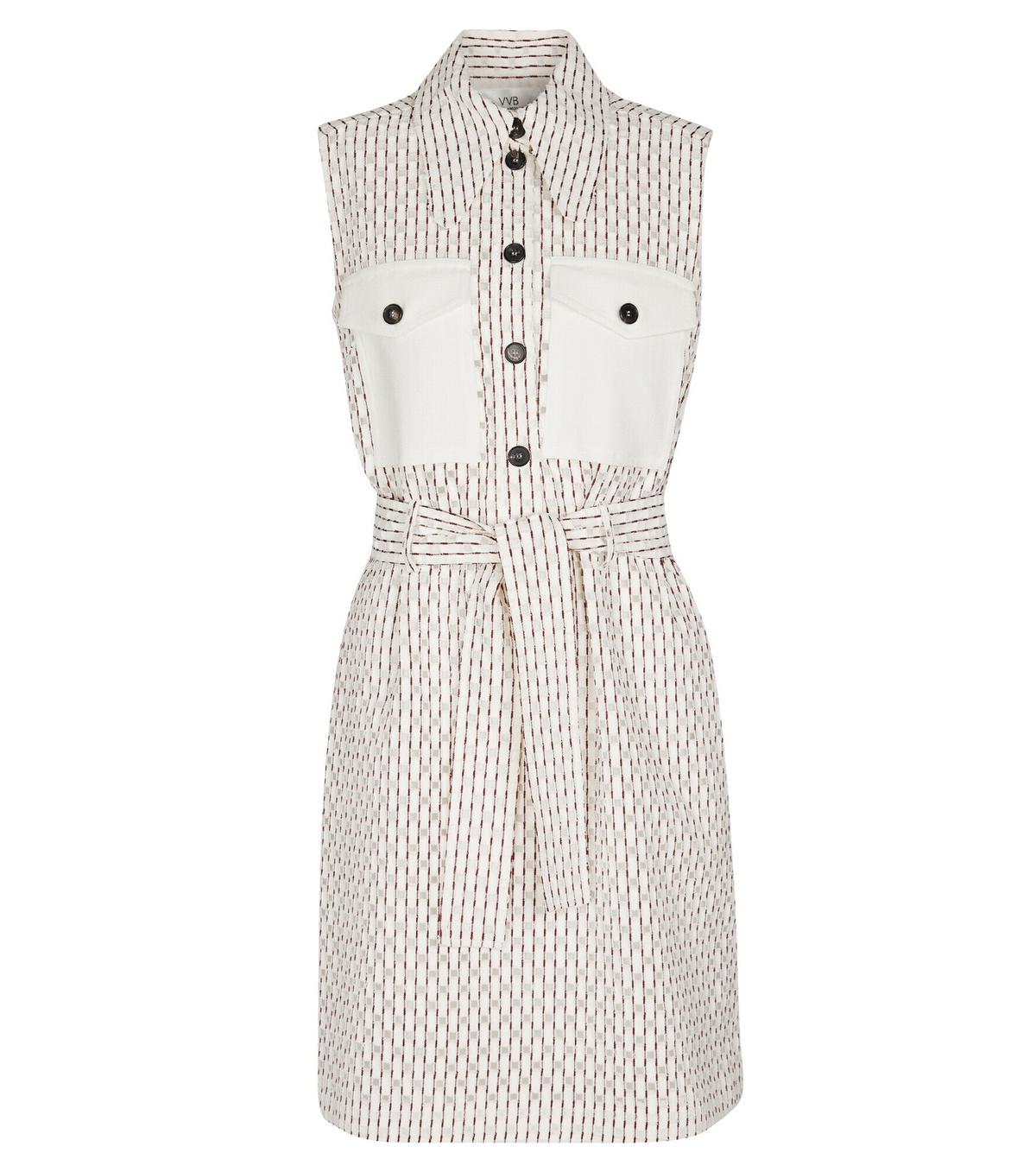 Victoria Victoria Beckham - Checked cotton-blend minidress