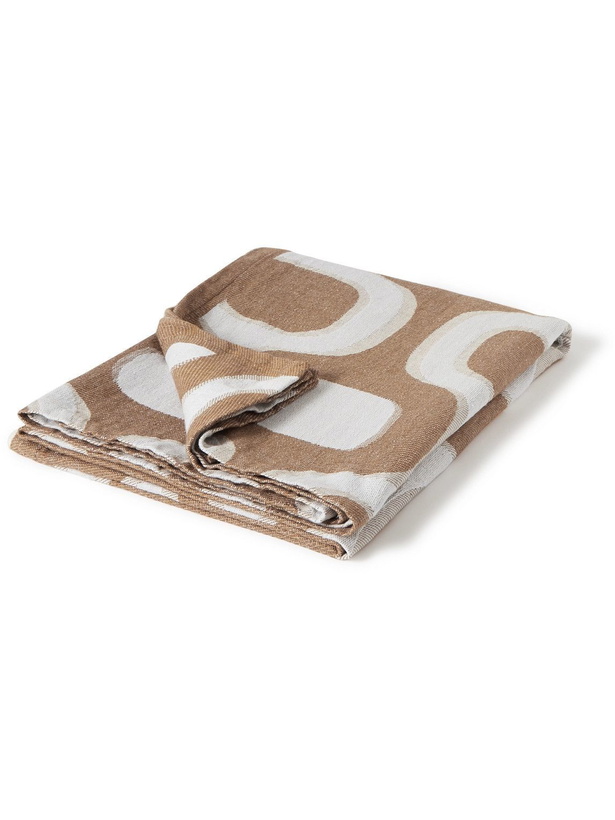 Photo: Frescobol Carioca - Cotton and Linen-Blend Jacquard Beach Blanket