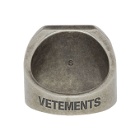 Vetements Silver Anarchy Ring