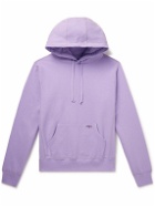 Noah - Logo-Embroidered Cotton-Jersey Hoodie - Purple