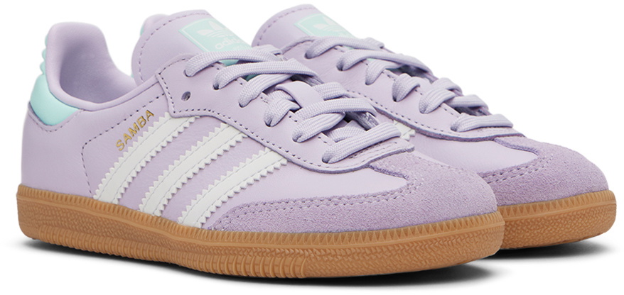 adidas Kids Little Kids Purple Samba OG Sneakers adidas