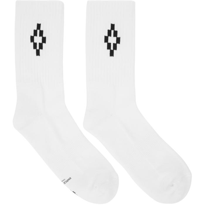Marcelo Burlon County of Milan White Short Cruz Socks