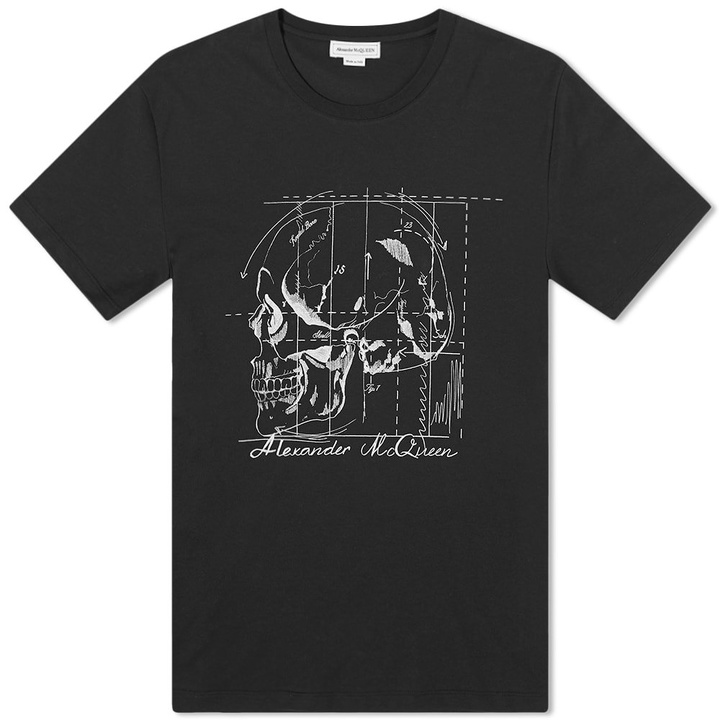 Photo: Alexander McQueen Skull Diagram Print Tee