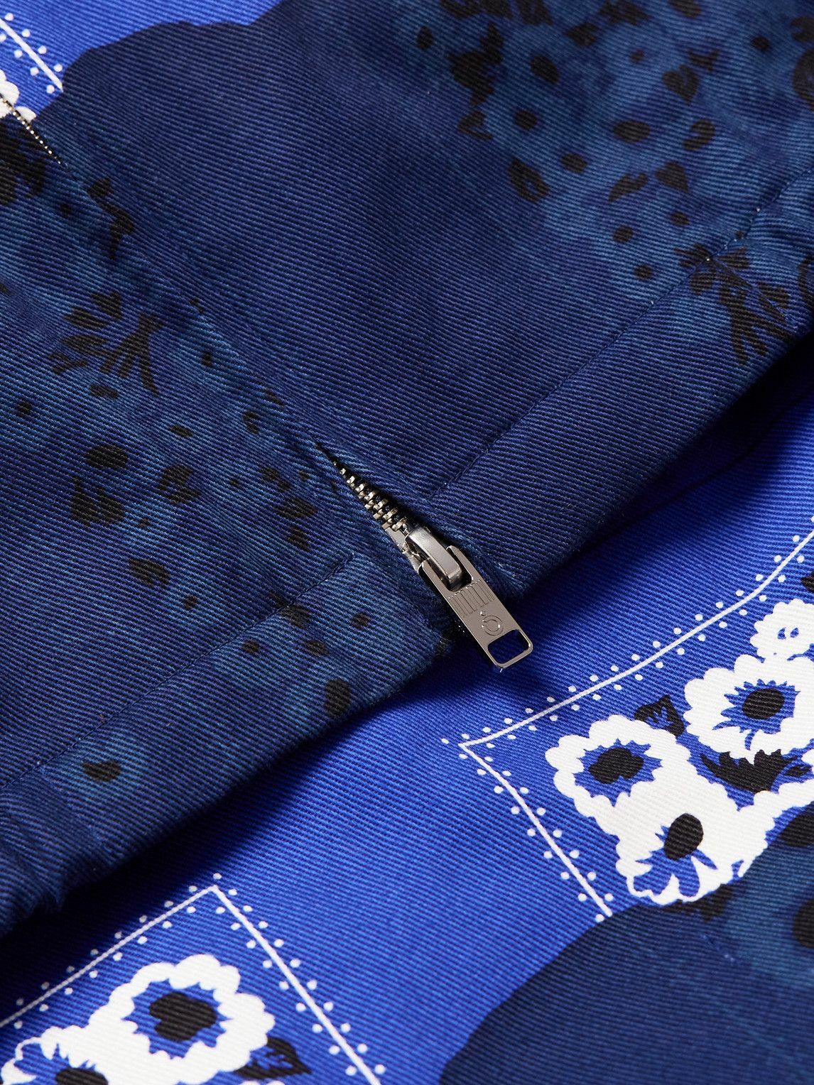 NOMA t.d. - Hand-Dyed Denim Blouson Jacket - Blue