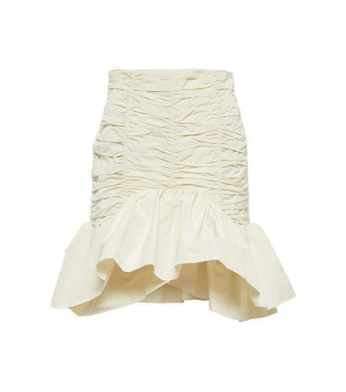 パトゥ PATOU Ruched faille miniskirt ホワイト パトゥ PATOU Ruched faille miniskirt ホワイト Patou | Skirts