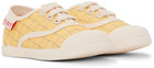 Tiny Cottons Baby Yellow & Blue Grid Sneakers