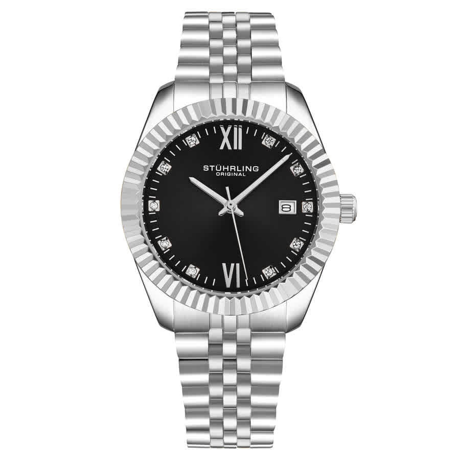 Stuhrling Original Symphony Quartz Black Dial Ladies Watch M17178