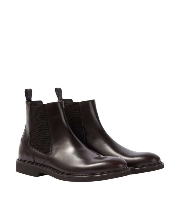 Photo: Canali Leather Chelsea boots