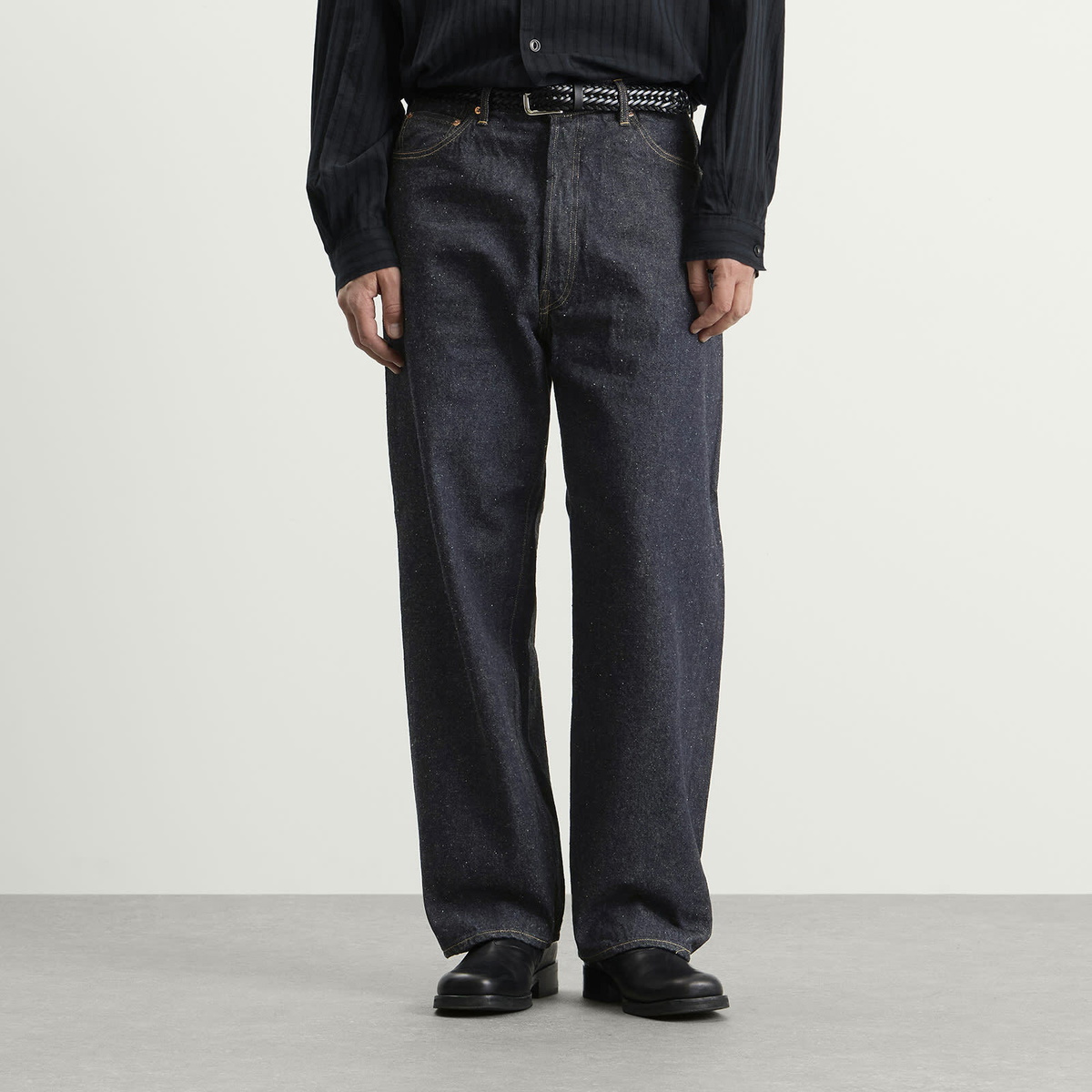 Kaptain Sunshine Men's Indigo Straight Denim Jeans in Indigo One Wash