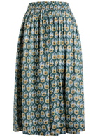 Skall Studio Ginny Floral-print Cotton Midi Skirt Multicoloured 1