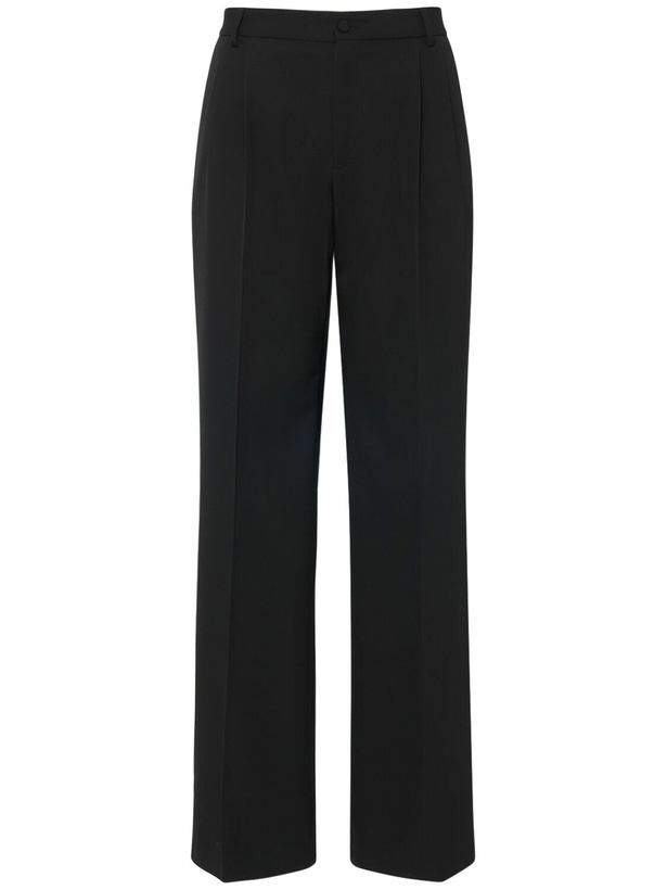 Photo: DOLCE & GABBANA Virgin Wool Wide Leg Pants