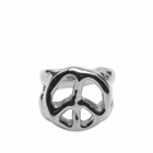 Ambush Men's Peace Ring in Silver
